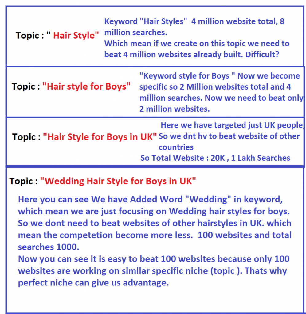 How to choose Niche