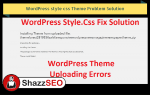 WordPress style css Theme Problem Solution in 2026