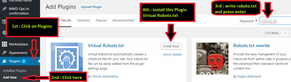 Add Robots.txt from Plugin