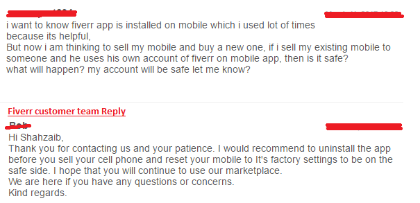 Fiverr about selling Cellphone