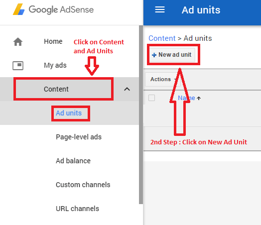 Google Adsense Ads setting