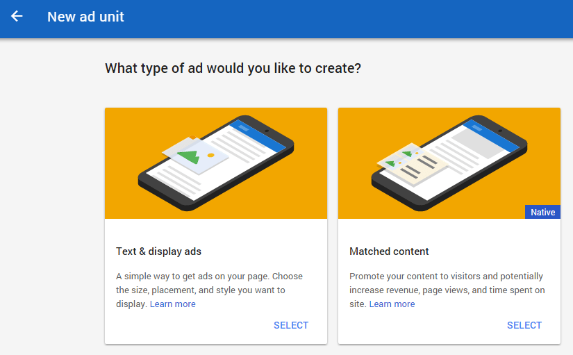 Google adsense ad unit