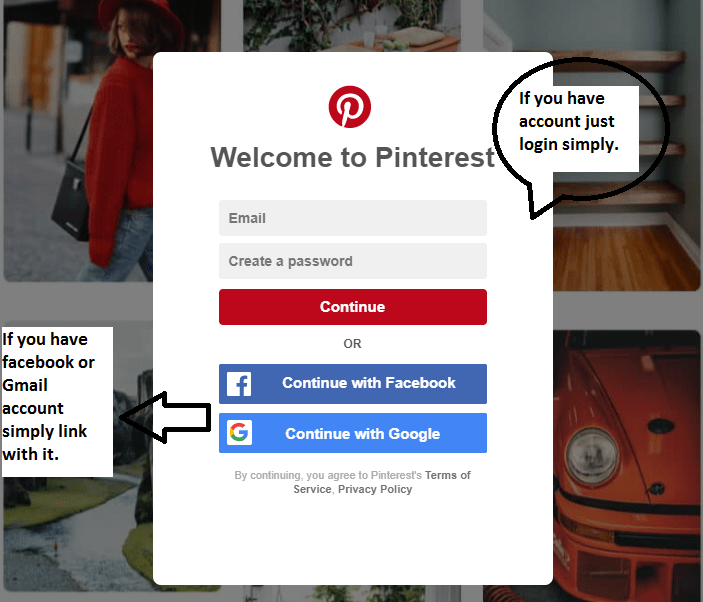 How to create pinterest