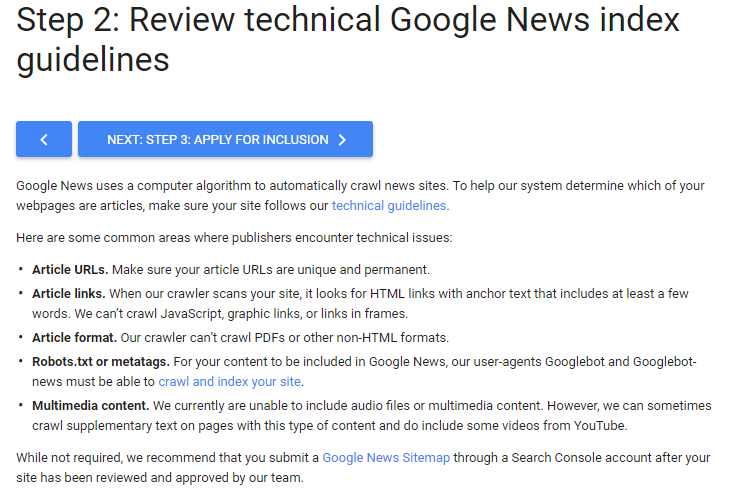 Technical News Indexing Guidlines