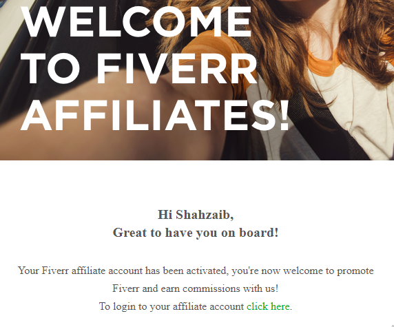 Fiverr Affiliate Program Approved