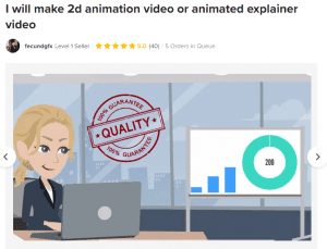 2D animation service details