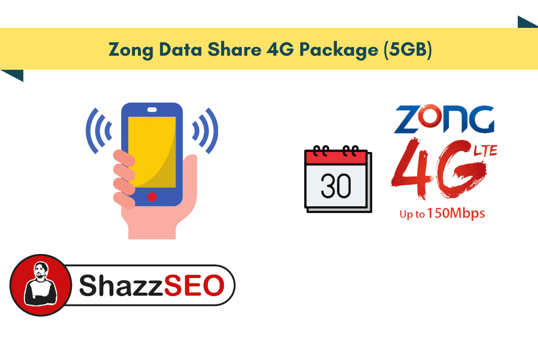 Zong Data Share 4G Package 5GB