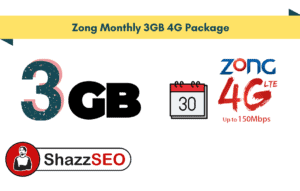 Zong Monthly 3GB 4G Package