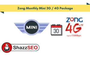 Zong Monthly Mini 3G 4G Package