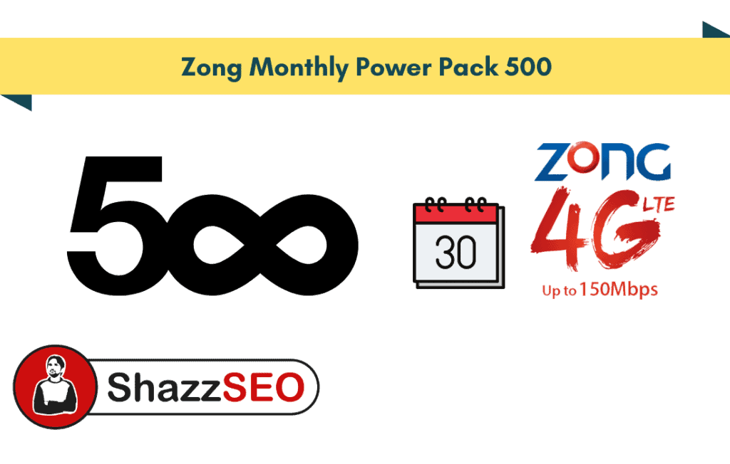 Zong Monthly Power Pack 500