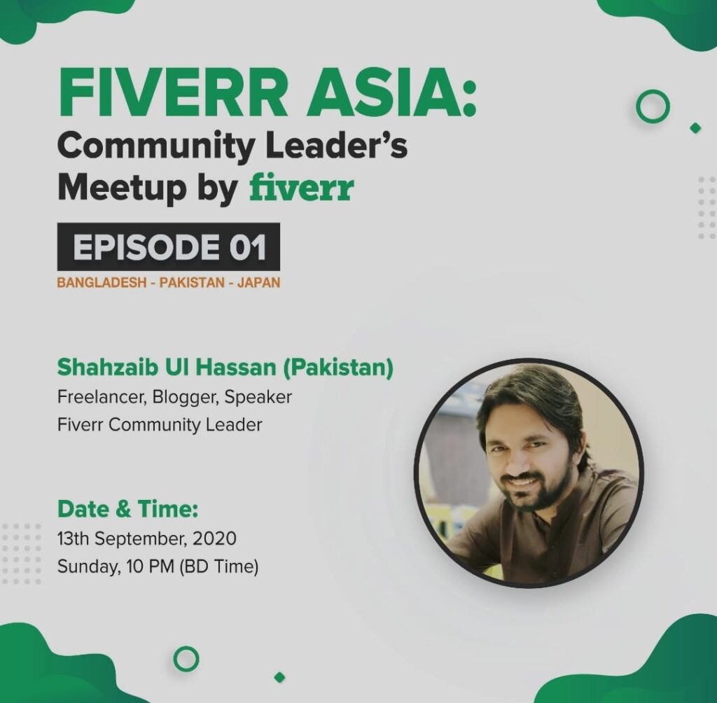 Fiverr Asia event Shahzaib 2025