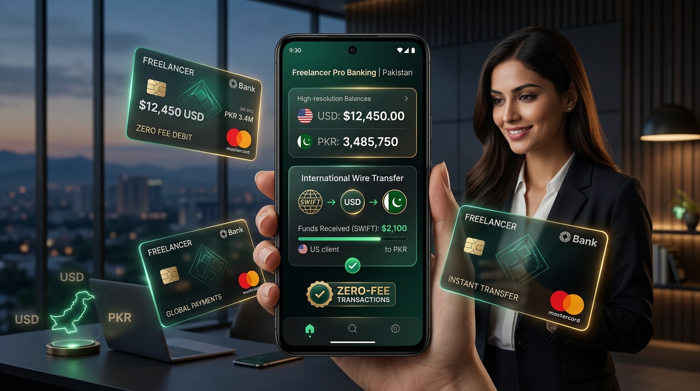 Best digital bank accounts for freelancers in Pakistan