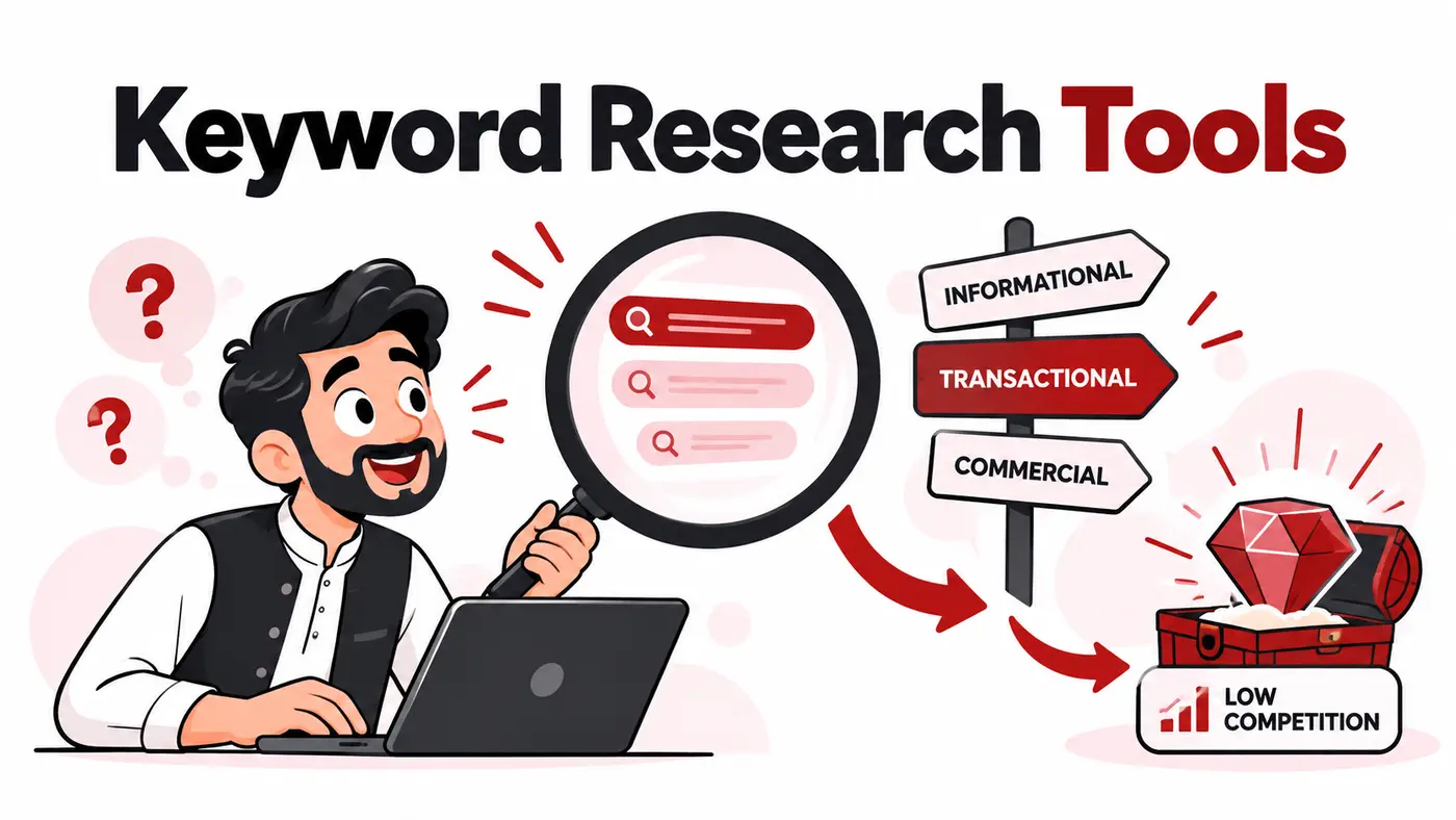 Top 10 Affordable Keyword Research Tools for Pakistani Freelancers 2 2026 Cartoon guide to affordable keyword research tools for Pakistani freelancers
