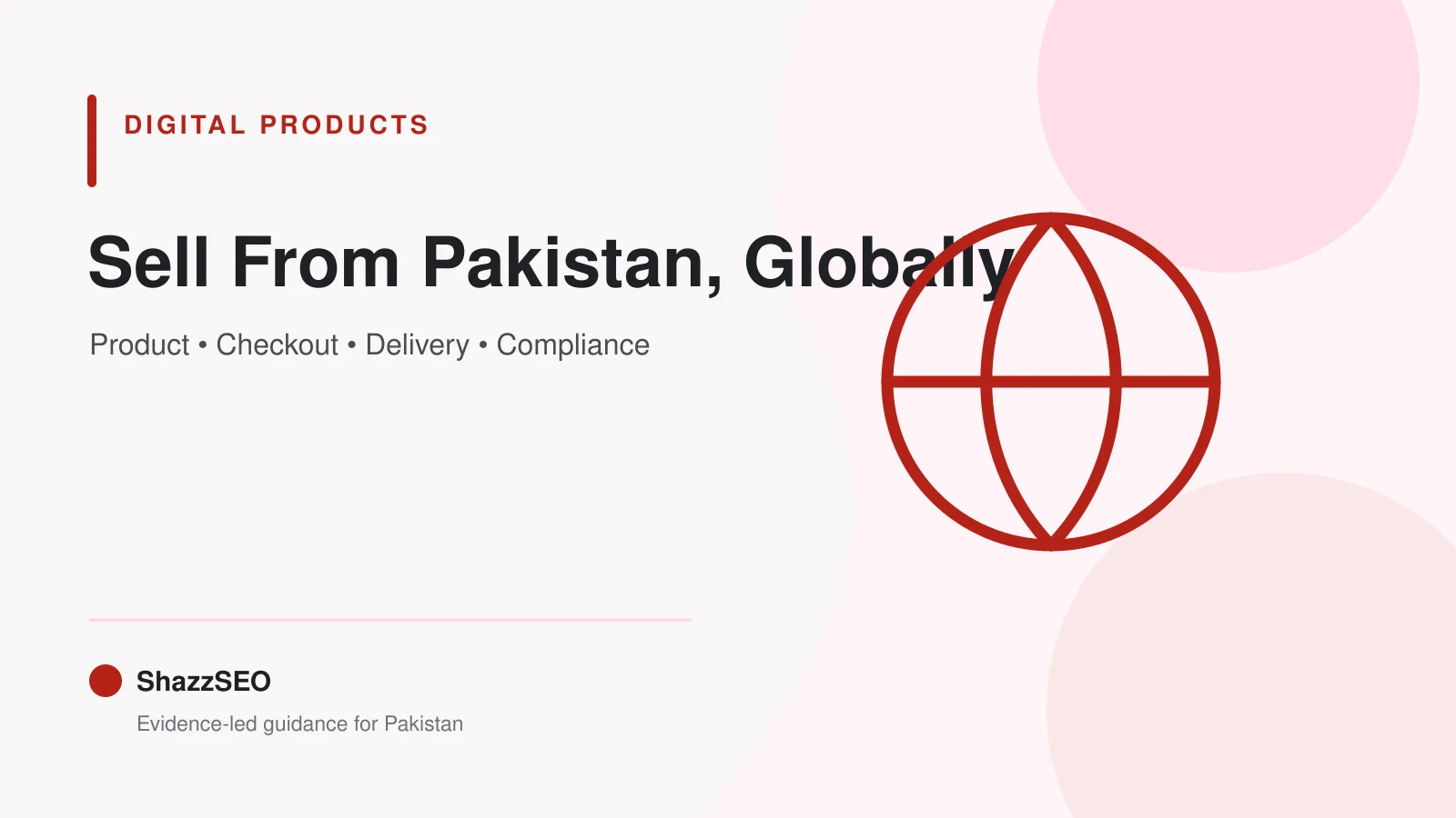 sell digital products internationally from pakistan